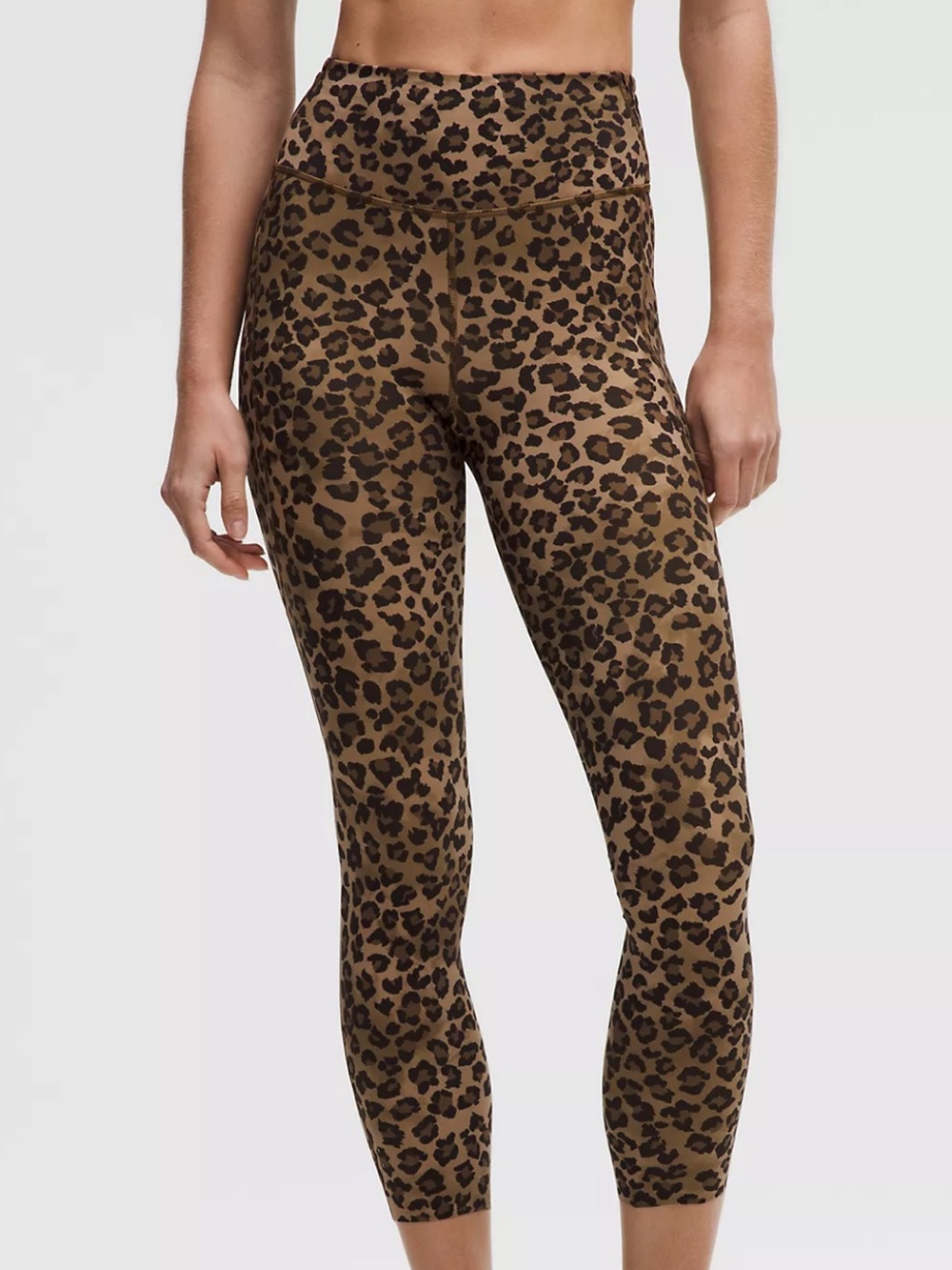 NWT Lululemon Align V-Neck Bra + Fast & Free 25” Leopard Set – Sequoia – Size 4 - Picture 2 of 13